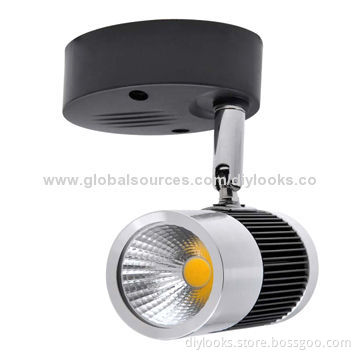 5W 450lm 3,000K COB LED Warm White Track Light, AC 85-265V, KX-COB48A-51 (Silver and Black)